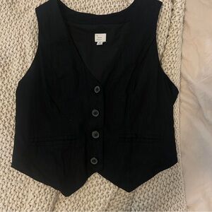 Black Vest Top